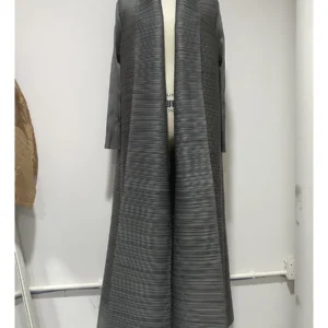 Robe plissée à manches longues pour femmes