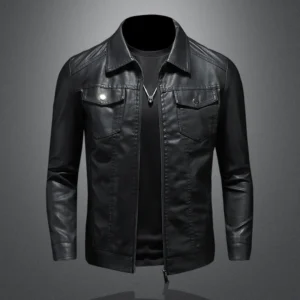 Veste en cuir pour hommes