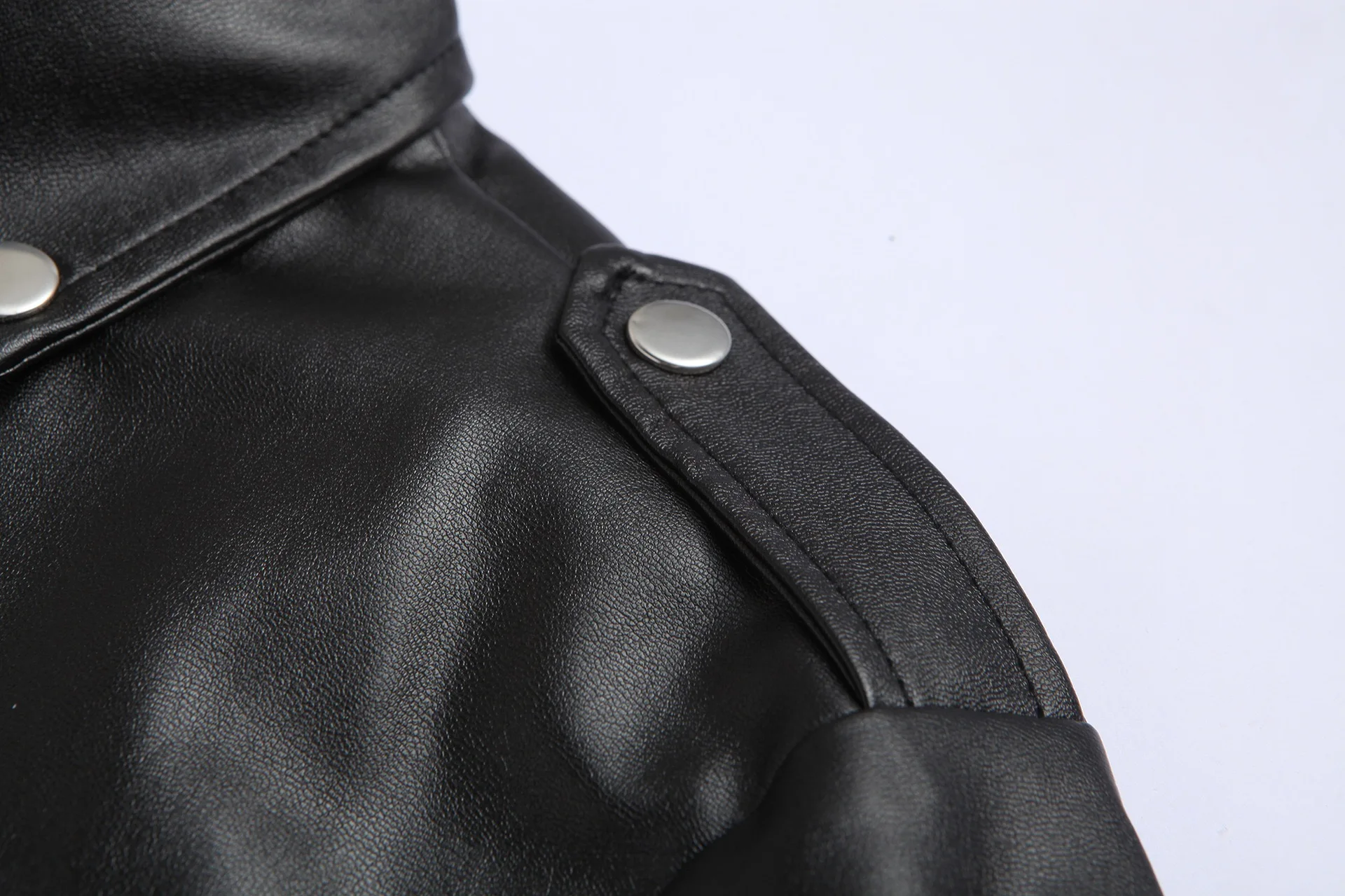 Veste de moto en cuir pour hommes – Image 3