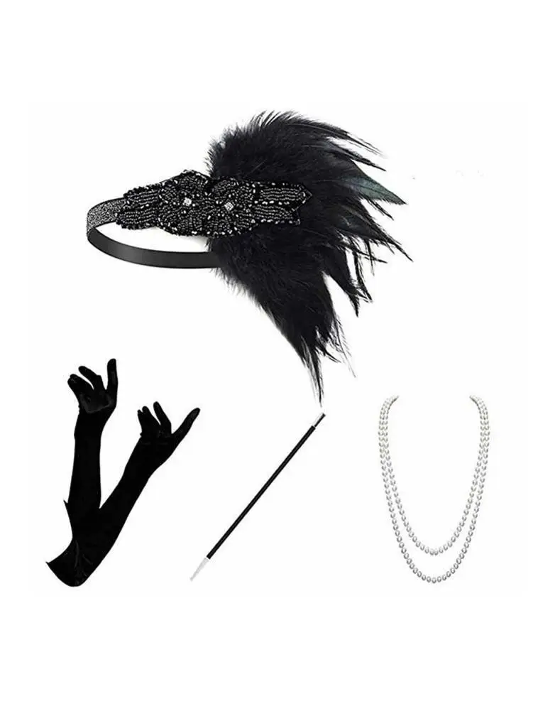 Ensemble d'accessoires de Costume de fête Gatsby pour femmes – Image 4