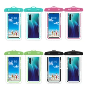 Pochette étanche pour téléphone de moins de 7 pouces.