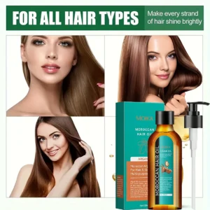 L'huile essentielle de soin capillaire empêche les cheveux secs