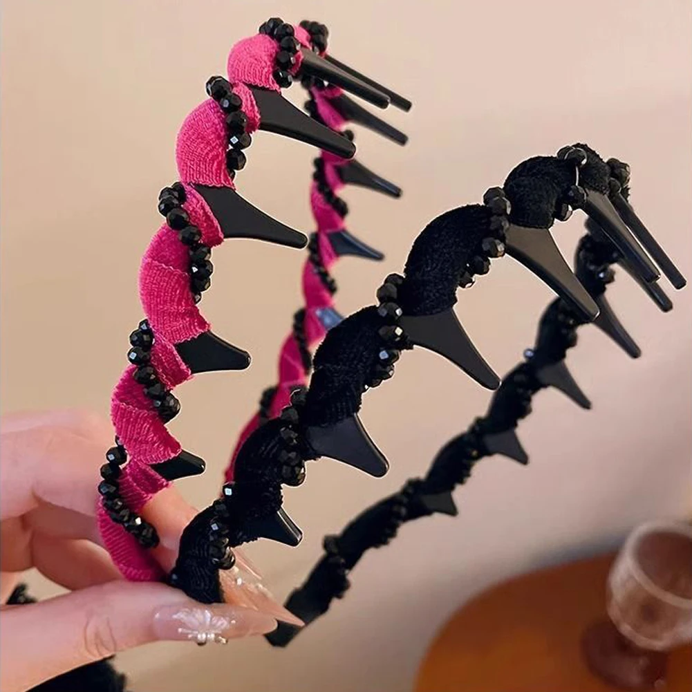 Bandeau pour femme dentée antidérapant ondulé – Image 3