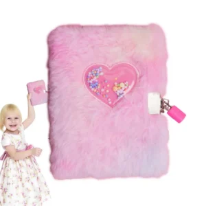 Journal de verrouillage en peluche pour filles.