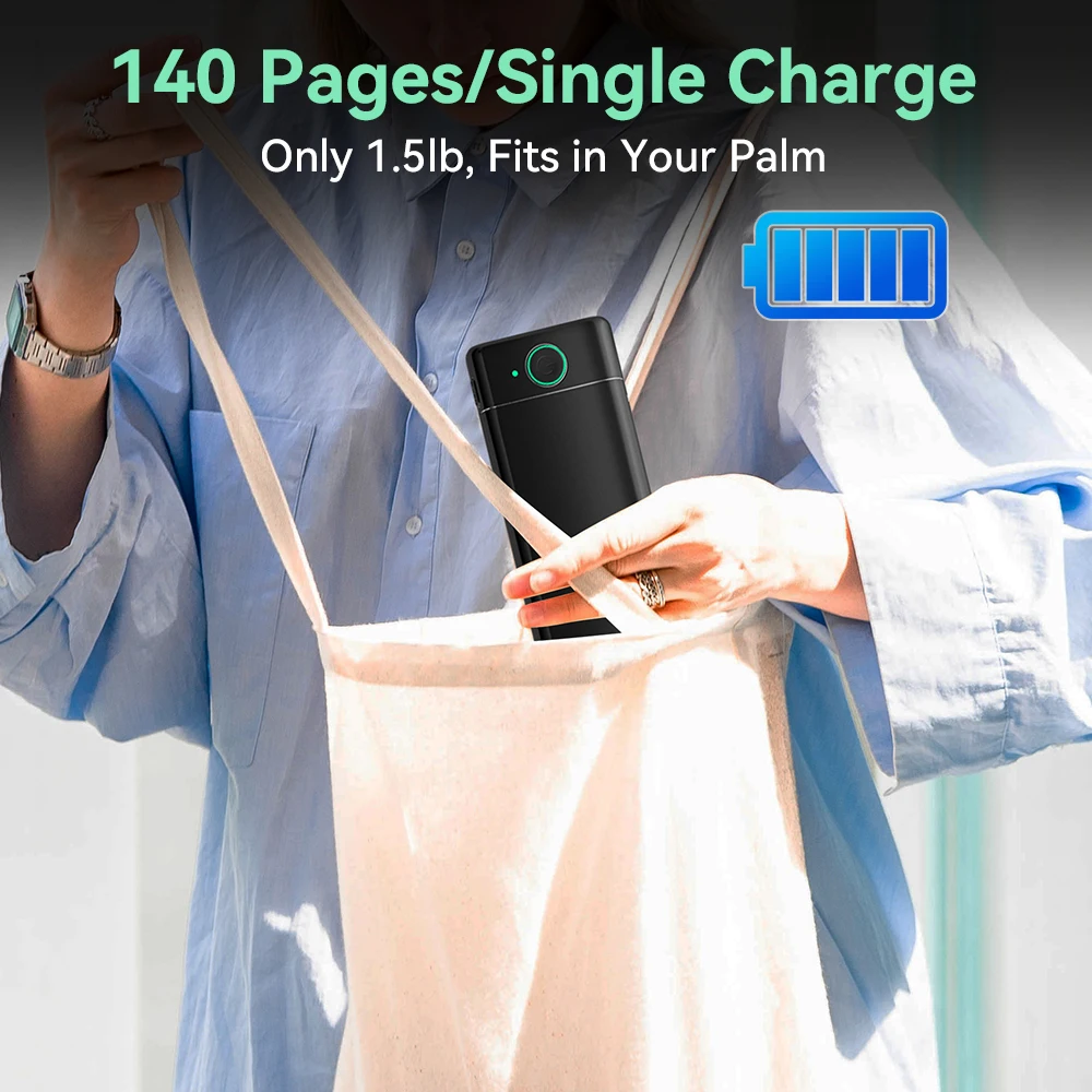 imprimante thermique A4 sans fil Bluetooth, Compatible iOS Android PC – Image 4