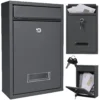 Boîte aux lettres pour journaux anthracite