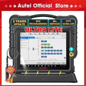 Autel-Scanner de diagnostic Ultra Lite, Pigments ECU VCMI avancés, Outil de numérisation automatique Lilineau, Tout système, PK MS919