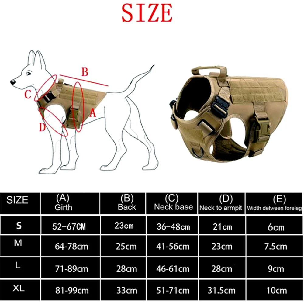 Gilet militaire tactique pour animaux de compagnie – Image 3