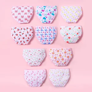 3/6/12 pièces culottes en coton ensembles filles enfants