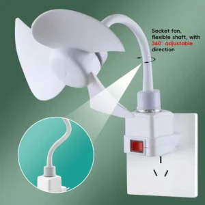 Ventilateur de bureau universel à col de cygne Flexible