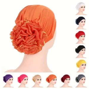 Turban Élégant à Fleurs pour Femme