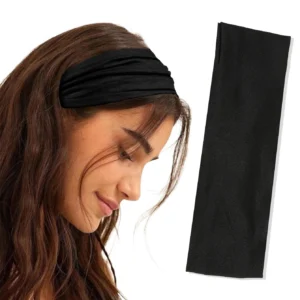 Bandeaux 4 pièces noir torsion noué