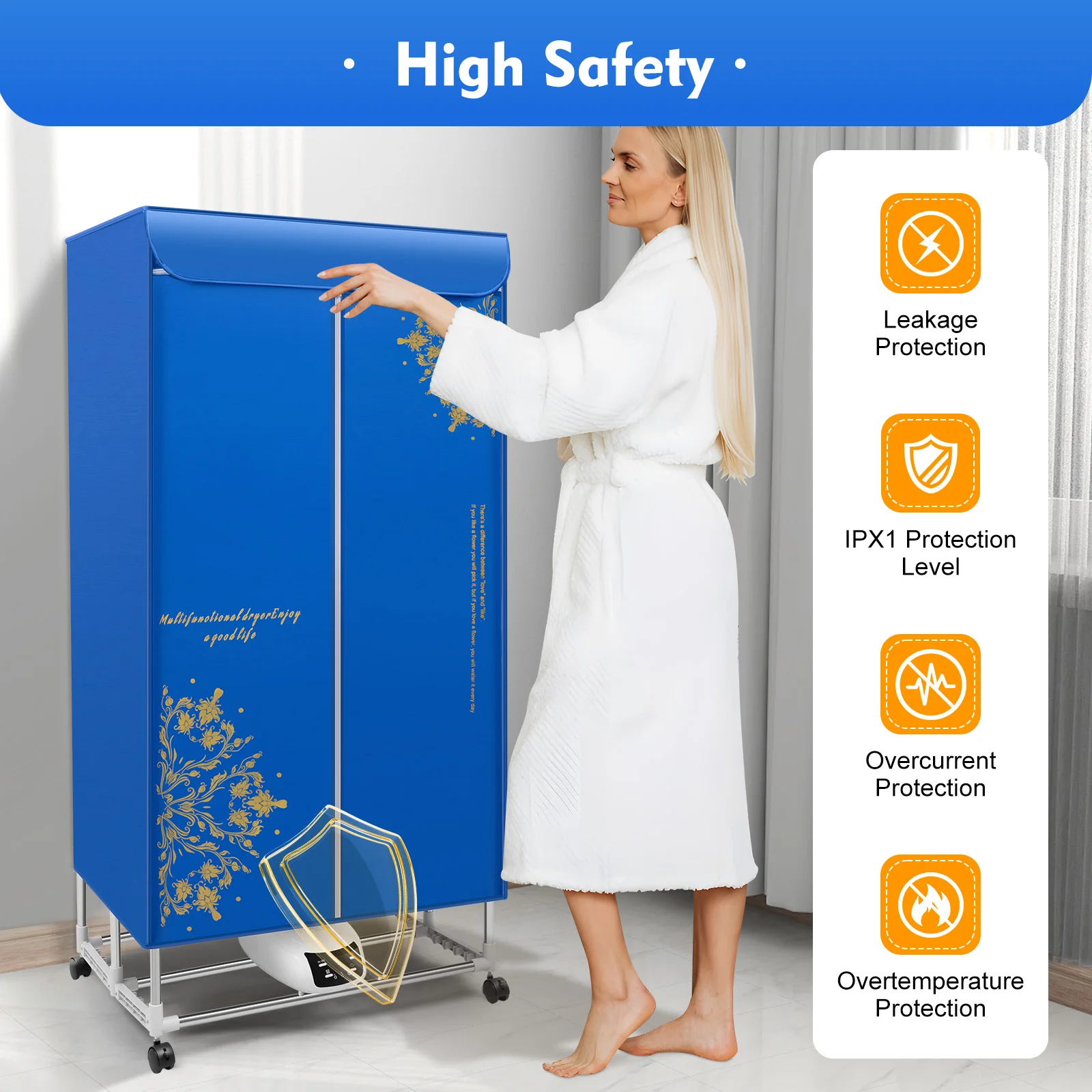 Sèche-linge télécommandé pliable