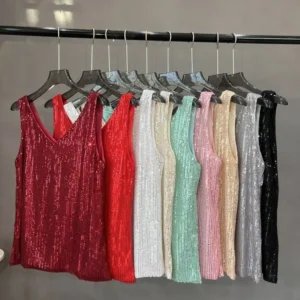 Haut de gilet à col en V