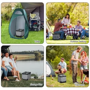 Seau de toilette portable pour voiture