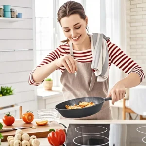 4 poêles antiadhésives avec poignées