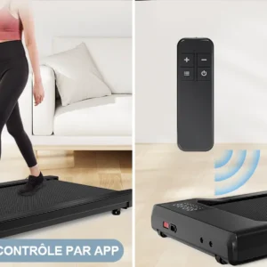 Tapis de marche portable avec télécommande