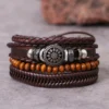 Bracelets en cuir pour hommes Vintage