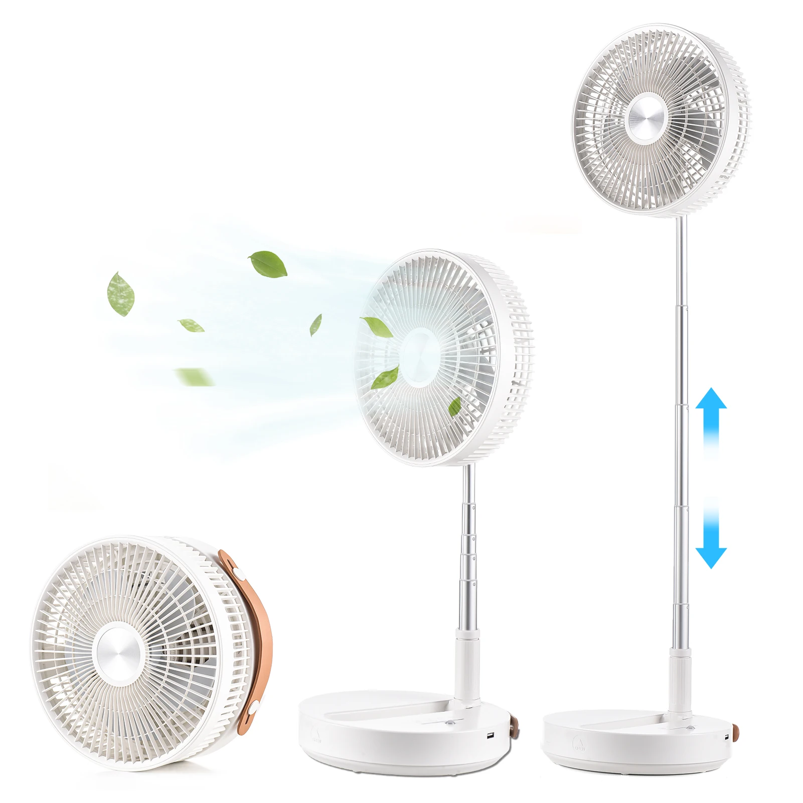 Ventilateur sur pied Portable pliable – Image 2