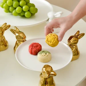 Assiette en céramique lapin