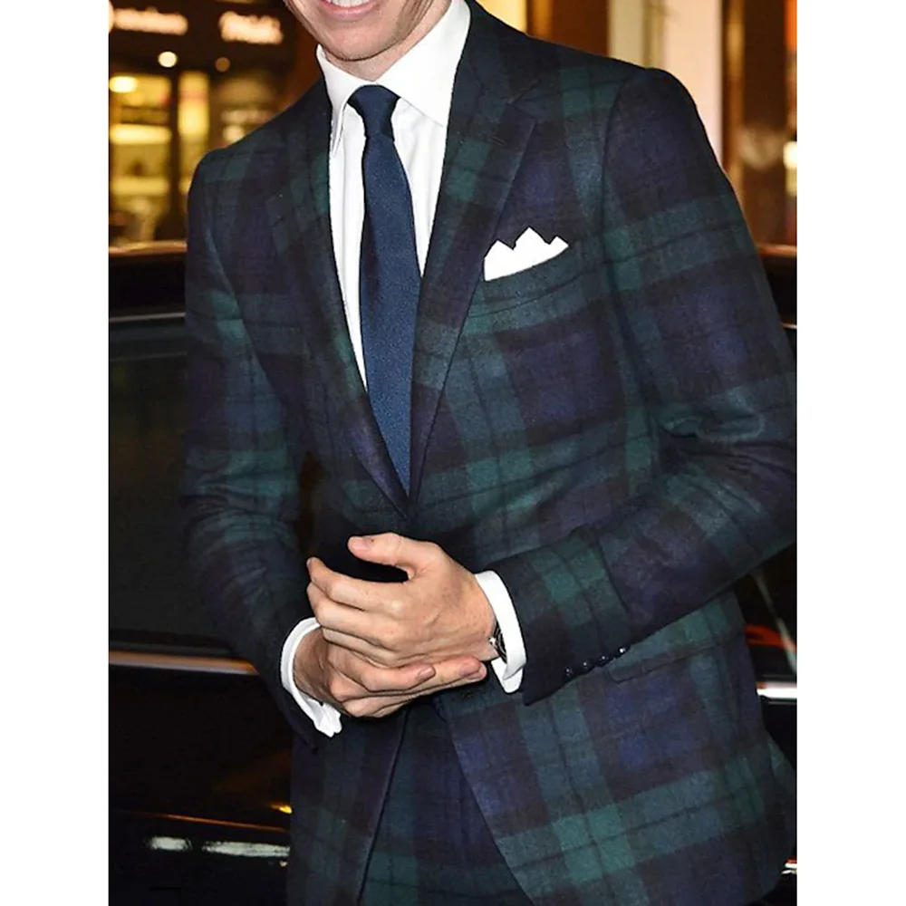 Ensemble de Luxe à Carreaux pour Homme