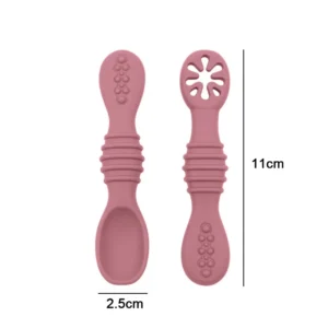 Couverts d'alimentation en silicone pour enfants