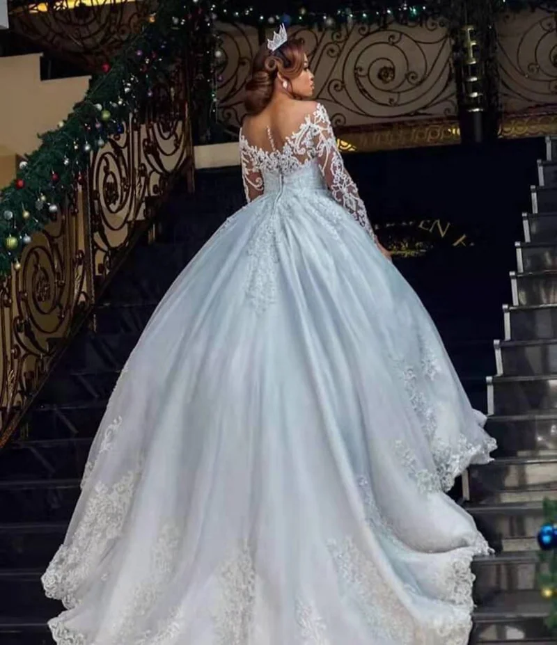 Robe de Mariée à Manches sulfen Dentelle