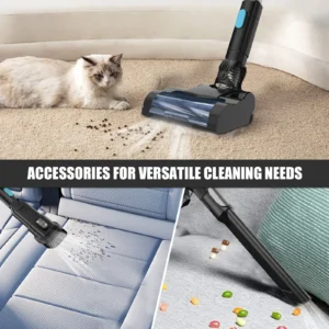 Aspirateur sans brosse sans fil 3 en 1 avec 2 batteries 5,5 Ah