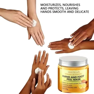 Masque pour les mains au curcuma à la vitamine C