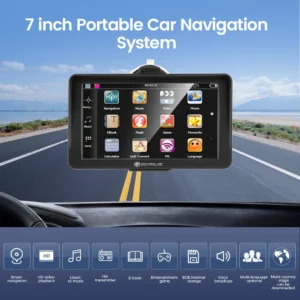 GPS Navigation écran tactile 256M + 8G FM invite vocale