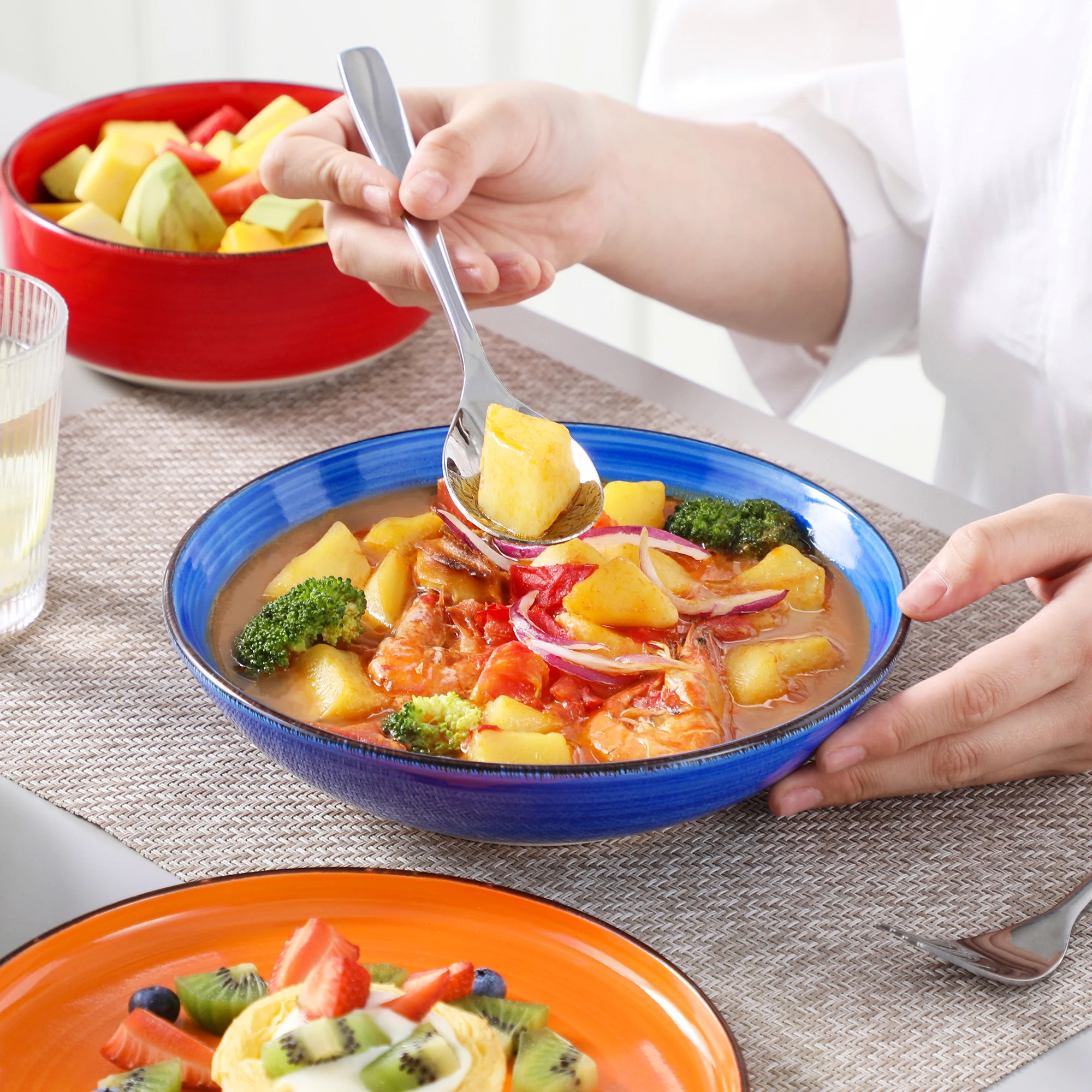 Ensemble d'assiettes en céramique – Image 2