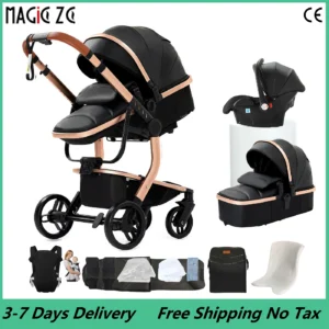 Poussette pour bébé ultraléger et élevé