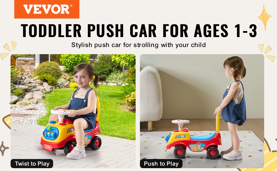 Voiture à pousser pour1-3 ans