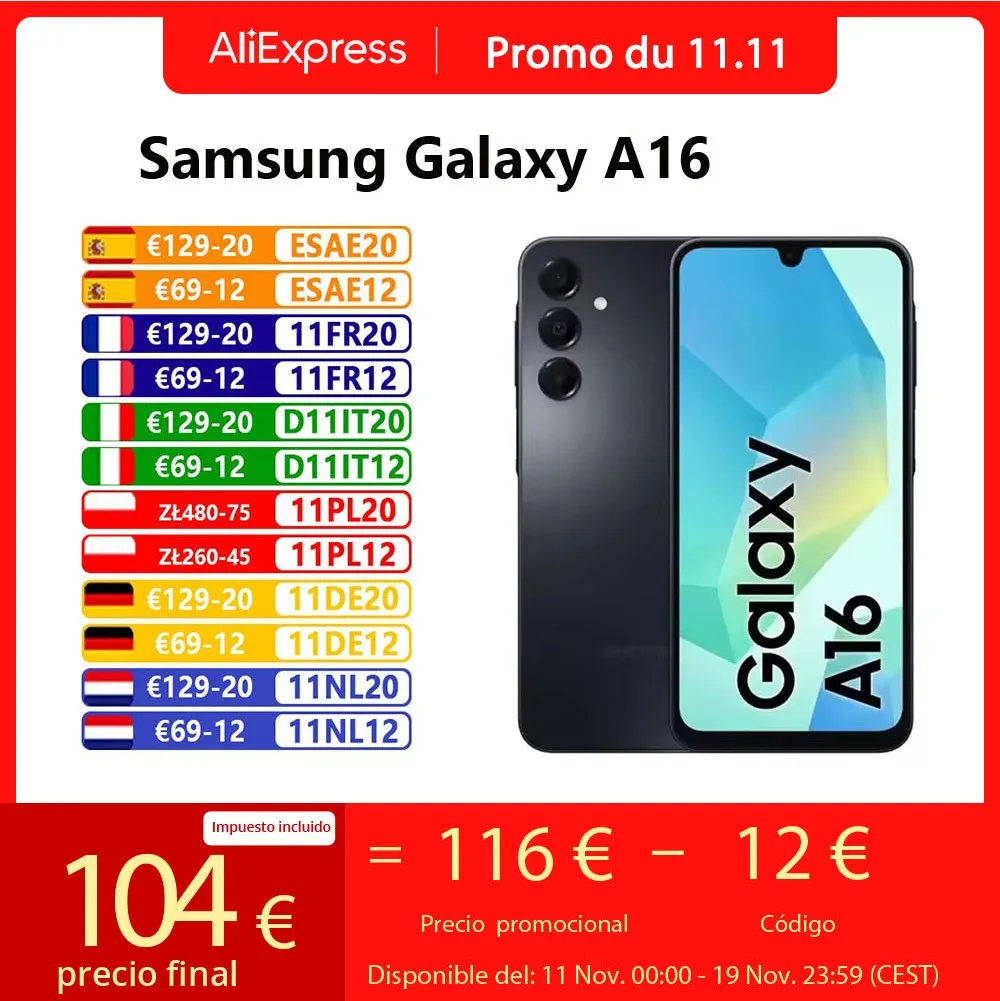 Smartphone Android, Galaxy A16