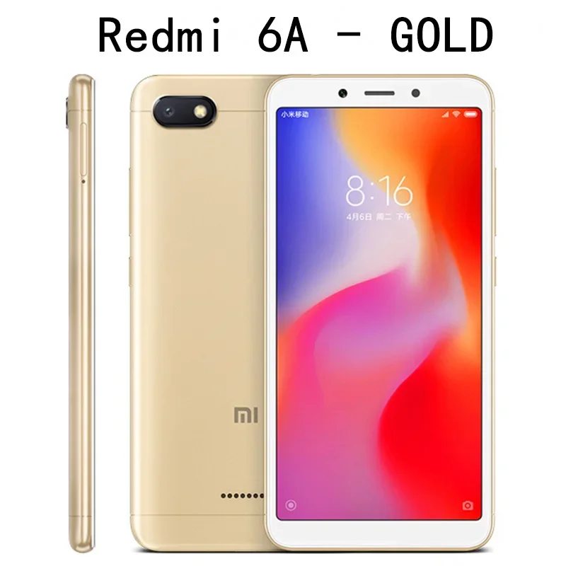 Téléphone Original Xiaomi Redmi 6 4GB 64GB 13000mAh 6.6 pouce